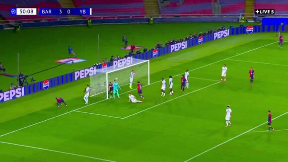 Doblete de Robert Lewandowski para el 4-0 de Barcelona por la Champions League. (Vídeo: Live 5).