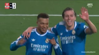 ¡La ‘tortuga’ dijo presente! Gol de Kylian Mbappé para el 2-0 de Real Madrid vs. Valencia