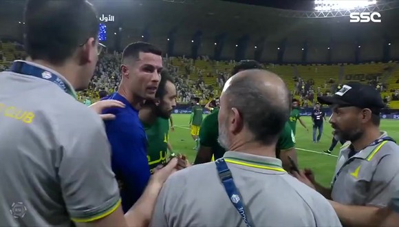 Cristiano empujó a un miembro del equipo rival tras empate (Video: SSC)