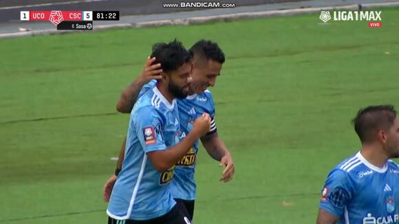 Gol de Leandro Sosa para el 5-1 de Sporting Cristal sobre Unión Comercio. (Video: Liga 1 MAX)
