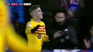 Gol de Fermín López: el 1-0 del Barcelona vs. Barbastro por la Copa del Rey