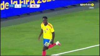 ¡Cabezazo certero! Gol de Dávinson Sánchez para el 1-0 de Colombia vs. Costa Rica