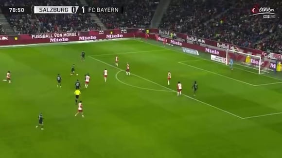 Asistencia de Felipe Chávez, Bayern 2-0 Salzburgo.