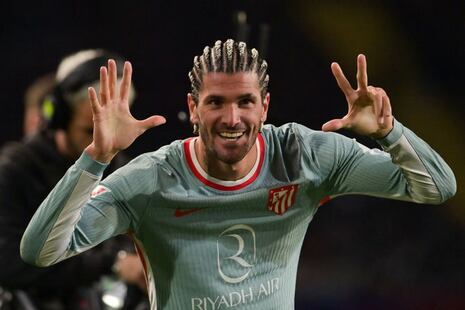 Llegó el empate: Rodrigo De Paul y el gol para el 1-1 del Atlético ante Barcelona