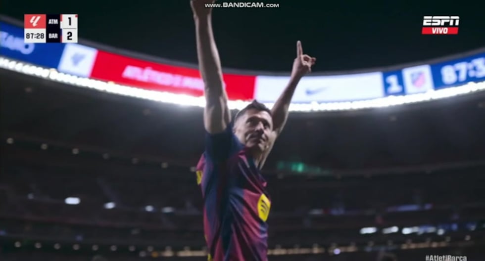 ¡Remontada culé! Lewandowski anota el 2-1 para la remontada del Barcelona ante Atlético de Madrid