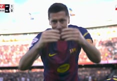 ¡Como cazador en el área! Gol de Robert Lewandowski para el 1-0 de Barcelona vs. Mallorca