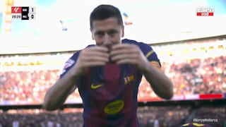 ¡Como cazador en el área! Gol de Robert Lewandowski para el 1-0 de Barcelona vs. Mallorca