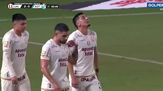 ¡Colgó el balón y sorprendió a todos! Gol de César Inga para el 2-0 de Universitario vs. ADT