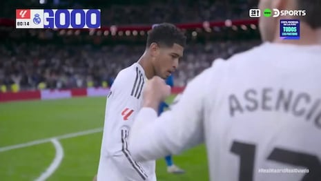 ¡Tremendo batacazo! Gol de Jude Bellingham puso el 2-0 del Real Madrid vs Real Oviedo
