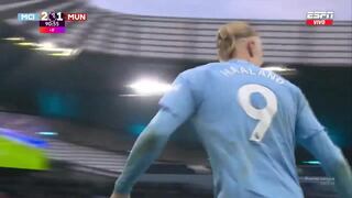 Se amista con el gol: Haaland anotó el 3-1 del Manchester City vs. Manchester United