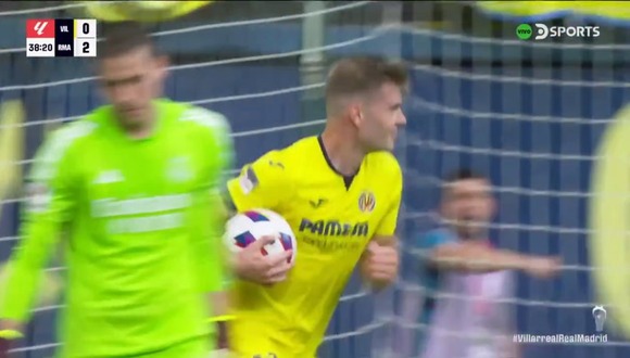 El primer gol de Sorloth del póker que le marcó al Real Madrid. (Video: DSports)