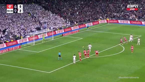 El inglés Jude Bellingham fue autor del gol del 2-1 entre Real Madrid vs. Almería. (Video: ESPN)
