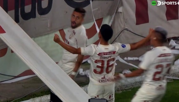 Piero Quispe marcó el 1-0 de Universitario sobre Cienciano. (Video: DIRECTV)