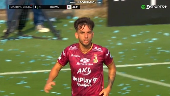 Facundo Boné marcó el 1-1 del Tolima ante Sporting Cristal. (Video: DIRECTV)