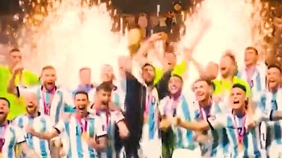 Argentina jugará por primera vez como campeón del mundo. (Video: Twitter)