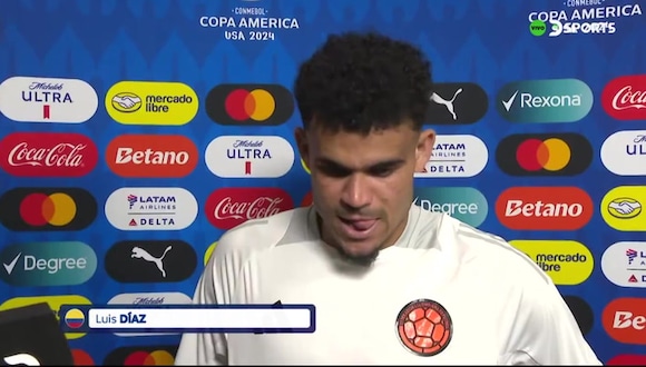 Luis Diaz se quebró al hablar de James Rodríguez por llegar a la final de la Copa América 2024. (Vídeo: DSPORTS).