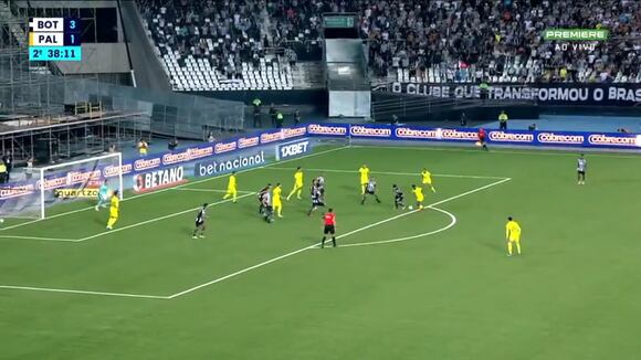 Golazo de Endrick para el 2-3 de Palmeiras vs. Botafogo. (Video: Premiere)