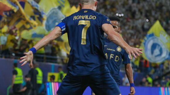 Cristiano Ronaldo fue el autor del primer gol de Al Nassr vs. Al Shabab.