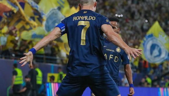 Cristiano Ronaldo fue el autor del primer gol de Al Nassr vs. Al Shabab.