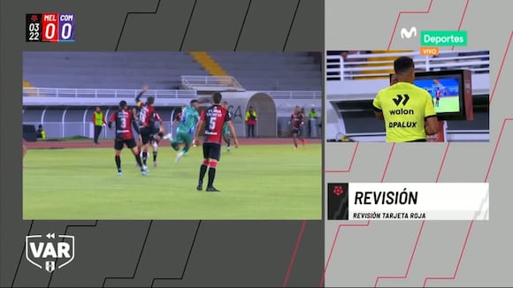 Jugada de expulsión de Horacio Orzán. (Video: Movistar Deportes)