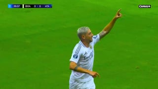 Tras jugada de Vinícius: el gol de Valverde para el 1-0 de Real Madrid vs. Atalanta