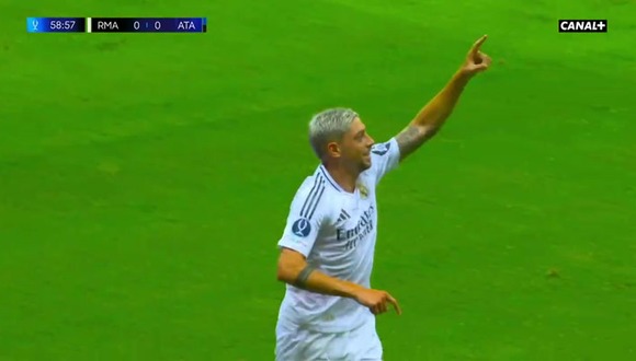 Gol de Federico Valverde en Real Madrid vs. Atalanta. (Video: Canal+)