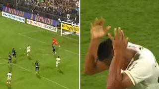 Álex Valera y su ocasión de gol desperdiciada en el clásico frente a Alianza Lima