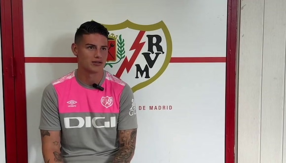 Primeras palabras de James como jugador del Rayo Vallecano. (Video: Rayo Vallecano)