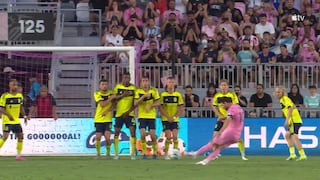 ¡Engañó a todos! Golazo de Lionel Messi para poner el 1-0 del Inter Miami vs. Nashville