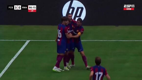 Ferran Torres puso el 3-0 en el Barcelona vs. Real Madrid. (Video: ESPN)