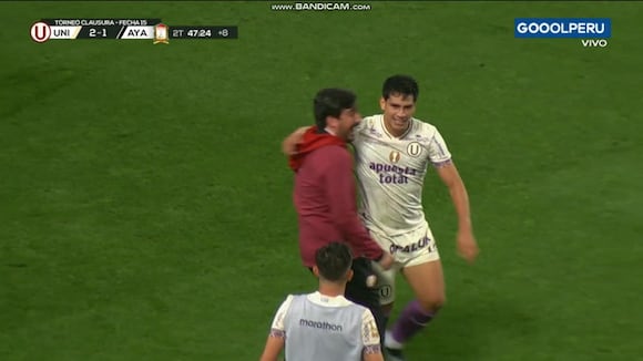Gol de José Rivera para el 2-1 de Universitario vs. Ayacucho FC. (Video: GOLPERU)