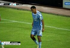 ¡Con la espalda! Gol de Maxloren Castro para el 1-0 de Sporting Cristal vs. Mannucci