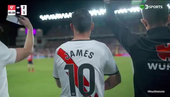 Así fue el debut de James Rodríguez con camiseta del Rayo Vallecano. (DSPORTS)