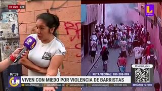 Ate: Vecinos aledaños al ‘Monumental’ viven con miedo por violencia de barristas