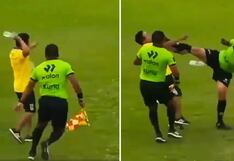 Copa Perú: árbitro se defiende de agresión con una patada