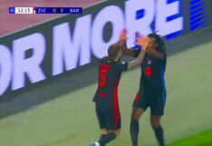 Se anticipó a todos: el gol de Íñigo Martínez para el 1-0 de Barcelona vs. Estrella Roja