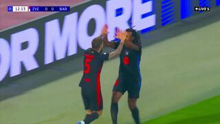 Se anticipó a todos: el gol de Íñigo Martínez para el 1-0 de Barcelona vs. Estrella Roja