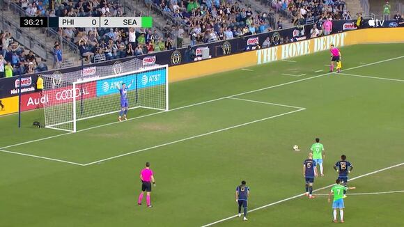 El gol de penal de Ruidiaz en la MLS (Fuente: MLS)