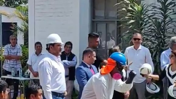 Carlos Zambrano y Christian Cueva colocan la primera piedra de lo que será la nueva Videna. (Video: Miguel Villegas)