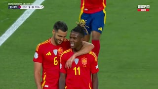 ¡Zurdazo letal! Gol de Nico Williams para el 1-0 del España vs. Francia