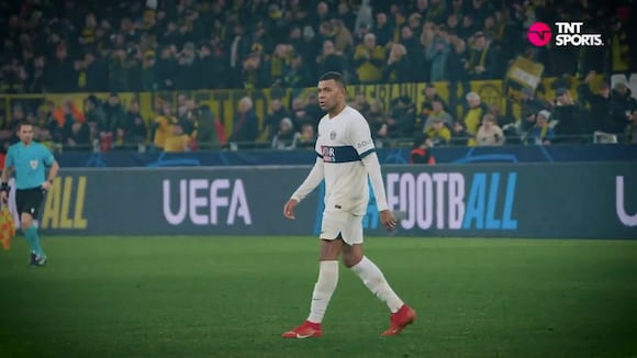 La molestia de Mbappé al final del PSG vs. Dortmund. (Video: TNT Sports México)