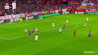 Latigazo y adentro: golazo de Fermín López para el 2-1 en Barcelona vs Sevilla