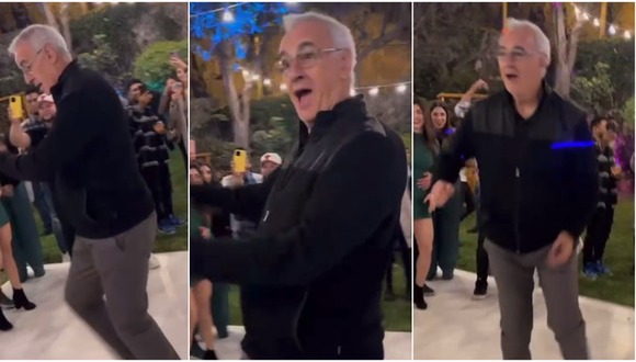 El baile de Jorge Fossati en celebraciones de Universitario (Fuente: Instagram)