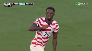 ¡Balogun está intratable! Dejó atrás a Alderete y firmó su doblete para el 3-0 de EE.UU ante Paraguay