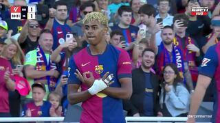¡De otra galaxia! Gol de Lamine Yamal para el 1-1 del Barcelona vs Villarreal por LaLiga