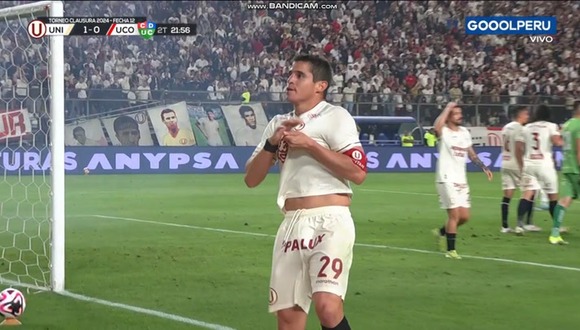 Gol de Aldo Corzo para el 1-0 de Universitario de Deportes vs Unión Comercio. (Vídeo: GOLPERU).