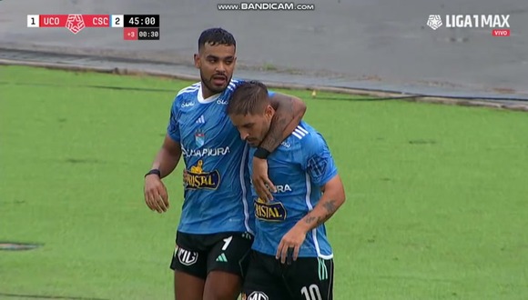 Gol de Alejandro Hohberg para el 2-1 de Sporting Cristal sobre Unión Comercio. (Video: Liga 1 MAX)