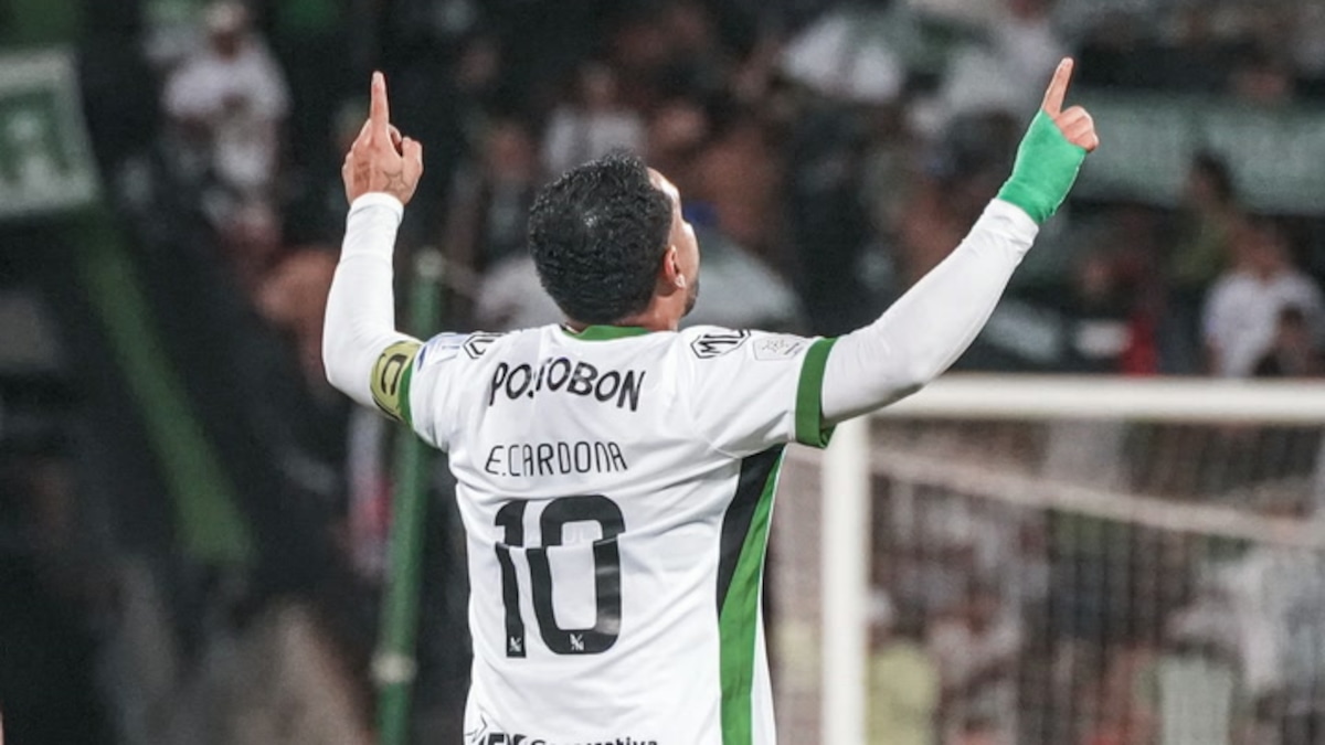 ¡Golazo de media cancha de Edwin Cardona! Lujo de otro partido con Atlético Nacional