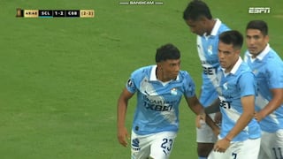 ¡Apareció en el área! Gol de Maxloren Castro para el descuento de Sporting Cristal vs. Carabobo FC