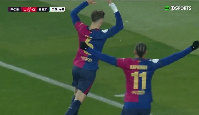 ¡Ya es goleada! Los ‘culés’ ganan 5-1 al Betis por Copa del Rey